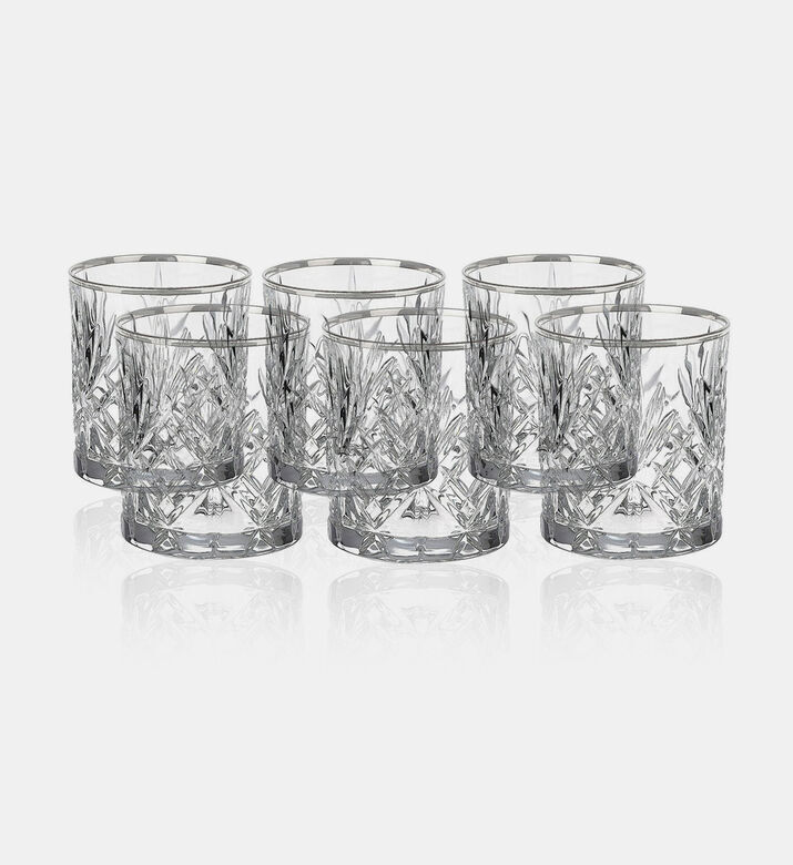 Salt and Pepper Embellished Shot Glasses 6-piece Set, Clear, 60-ml, Packshot View
