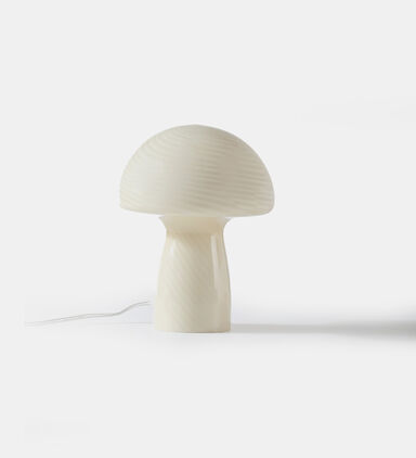 Glass Mushroom-shaped Table Lamp