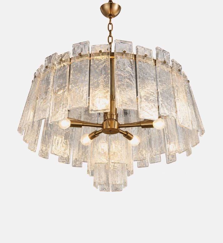 Home Deco and More Glass Round Chandelier, Packshot View