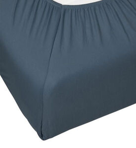 Stone Cotton Jersey Fitted Sheet