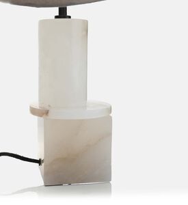 Home Deco and More Marmor Alabaster Marble Table Lamp, Packshot View
