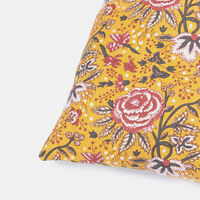 Leila Block-print Linen Filled And Vaccumed Cushion