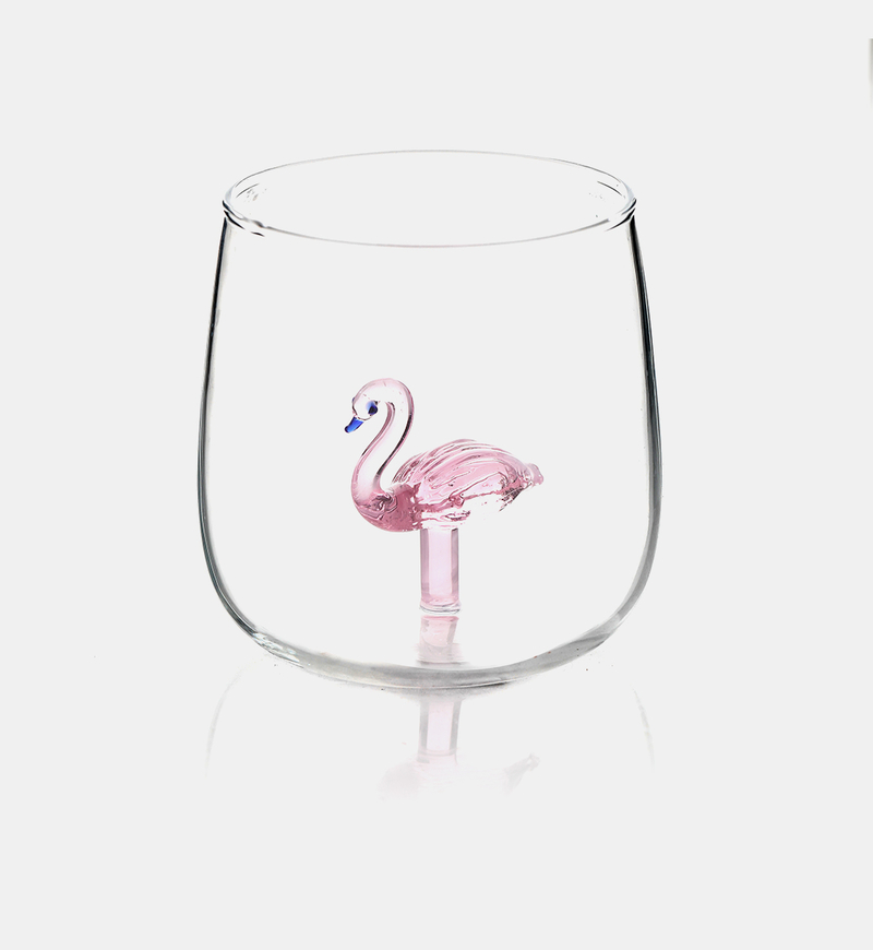 Flamingo Drinking Glass