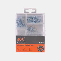 80-piece Metal Screw Hook Set
