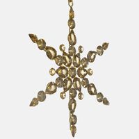 Jeweled Snowflake Hanging Deco