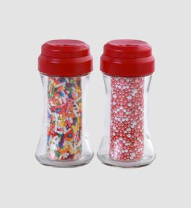 Glass Sprinkle Shakers 2-piece Set