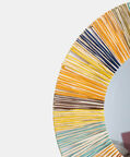 Colorful Straw Grass Round Mirror