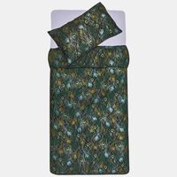 Peafowl Satin 2-piece Bed Set