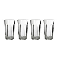Striped High Drinking Glasses 4-piece Set