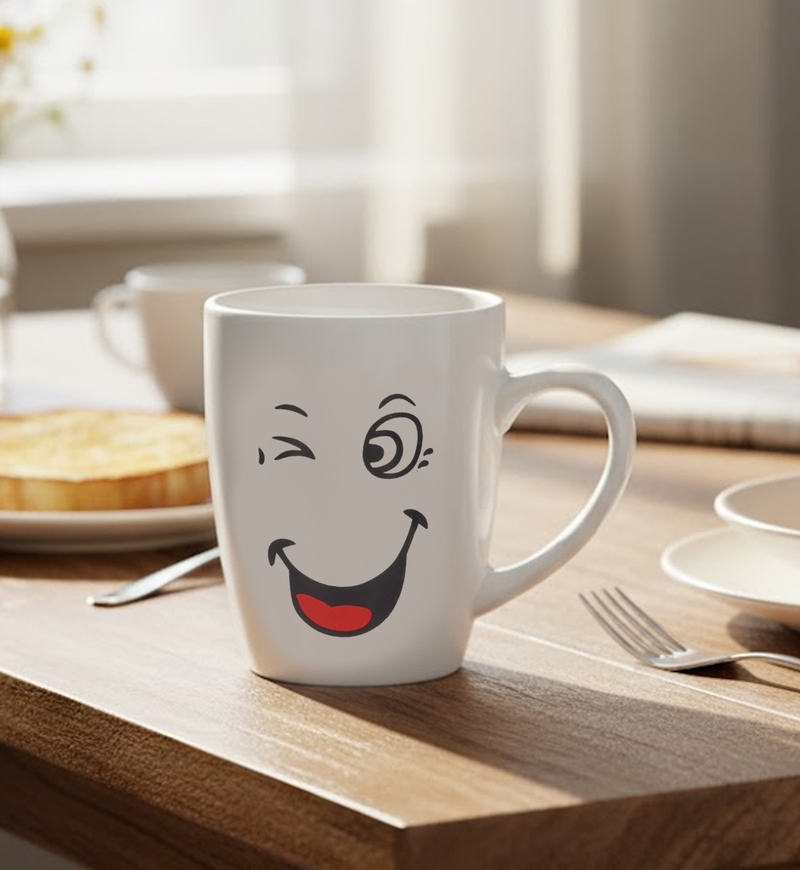Stoneware Smiling Face Mug