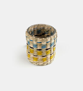 Seagrass Tealight Holder 9 X 9.5 X 8 Cm