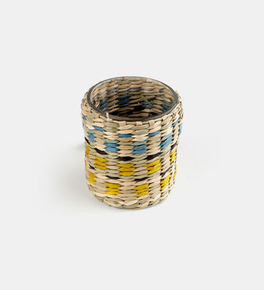 Seagrass Tealight Holder 9 X 9.5 X 8 Cm