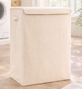 Home Deco and More Iron Fabric Laundry Basket, Packshot View