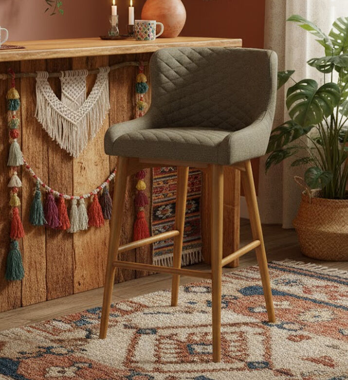 Home Deco and More Coco Quilt Bar Chair, Packshot View