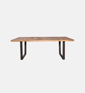 Home Deco and More Victory Wood Dinning Table, Brown, 270x104x76-cm, Packshot View