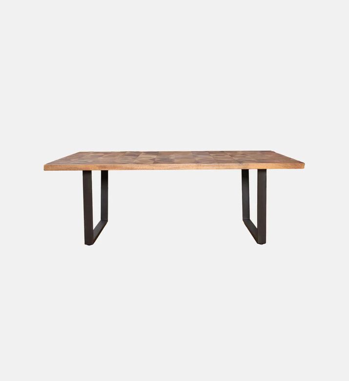 Home Deco and More Victory Wood Dinning Table, Brown, 270x104x76-cm, Packshot View