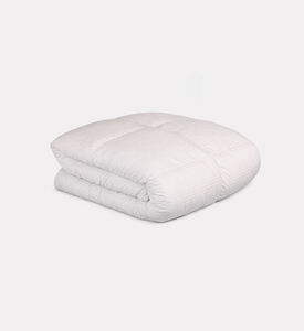 Home Deco and More Cotton Sateen Fibre Duvet, White, 240x220-cm, Packshot View