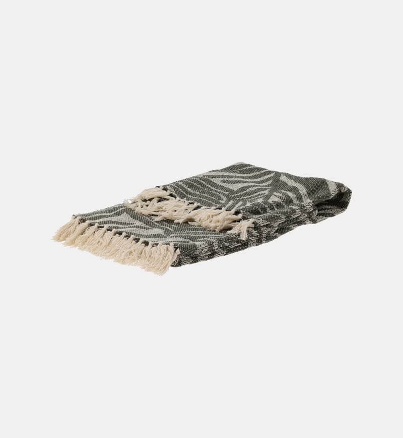 Cotton Woven Plaid Throw