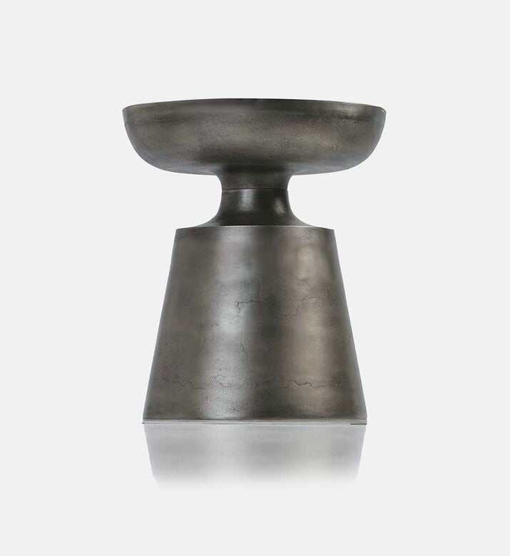 Home Deco and More Stan Antique Nickel Side Table, Packshot View Home Deco and More Stan Antique Nickel Side Table, Packshot View