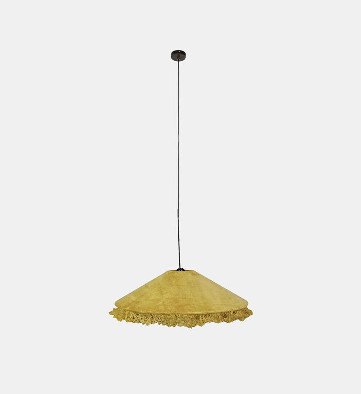 Gold Velvet Fabric Pendant Lamp