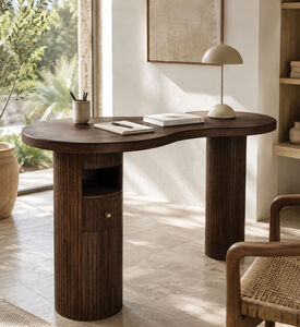 Home Deco and More Pillar Mango Wood Writing Desk, Packshot View