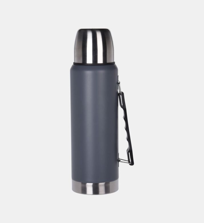 Excellent Houseware Vacuum Handled Thermos 1 L, Grey, Packshot View