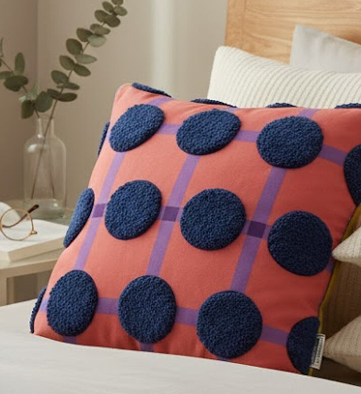Kersten Graphic-print Square Cushion, Packshot View