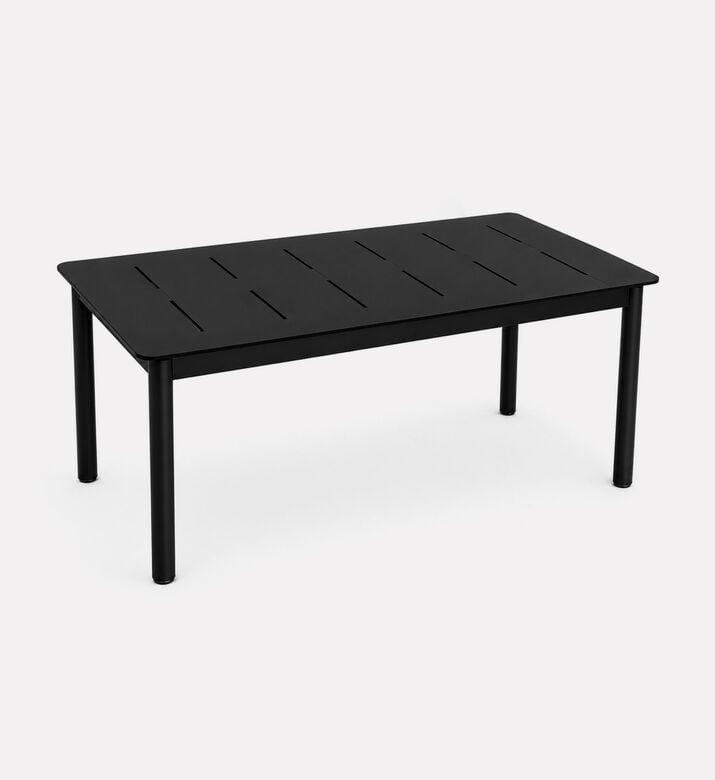 Home Deco and More Laser-cut Aluminum Extension Dining Table, Anthracite, Packshot View