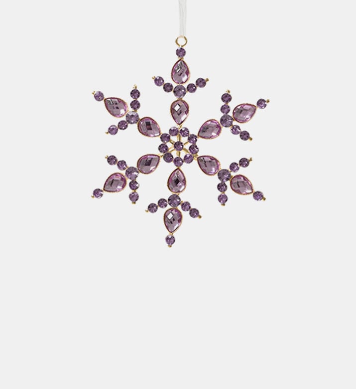 Iron Acrylic Beads Hanging Snowflake