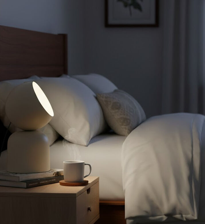 Home Deco and More Floral 2 Pin Table Lamp, Beige, Packshot View