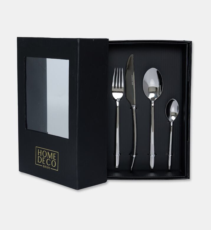 Home Deco and More Stainless Steel 18/0 24-piece Cutlery Set, Packshot View