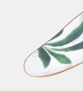 Home Deco and More Melon Leaf-print 2-piece Plate Set, Packshot View