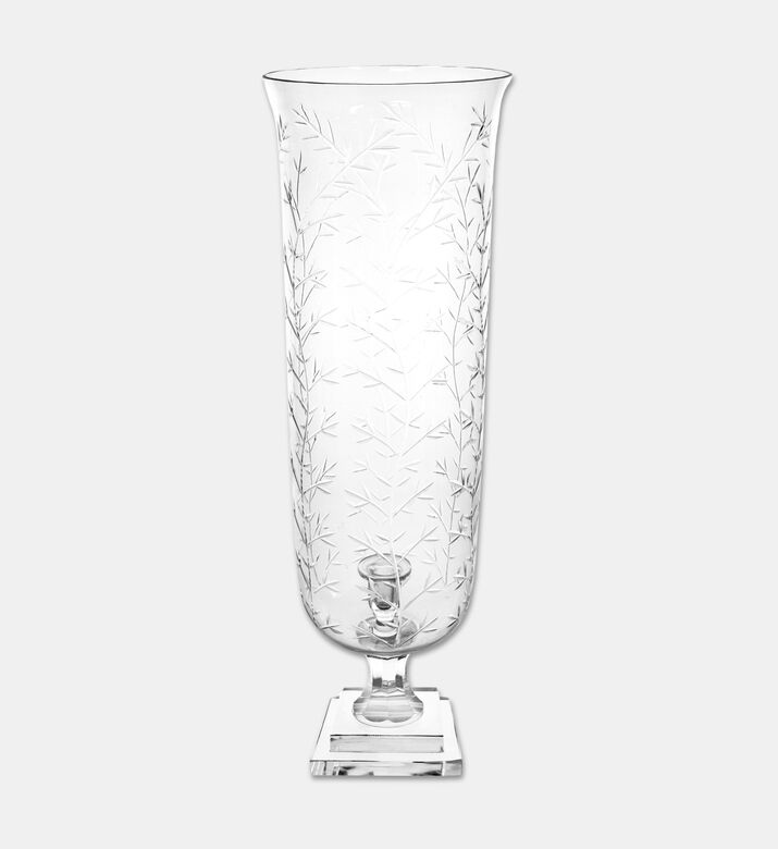 Shishi Glass Hurricane Leaf Cutting, Clear, 56-cm, Packshot View