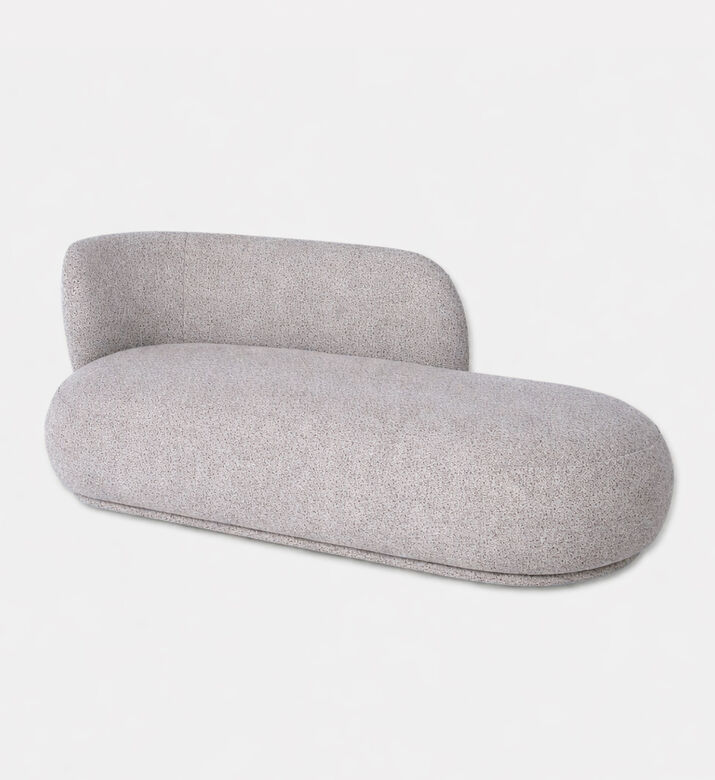 Home Deco and More Lectus Serpentine Lounge Sofa, Grey, Packshot View