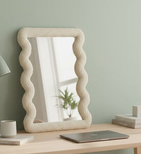Home Deco and More Wavy Frame Rectangular Mirror, Packshot View