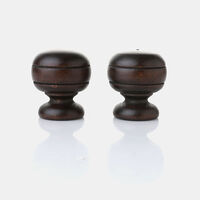 Walnut Wood Round Curtain Rod
