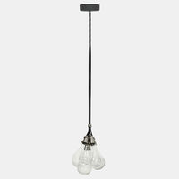 Hanging Lamp Fida Glass Nickle