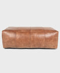 Savio Leather Rectangular Pouf