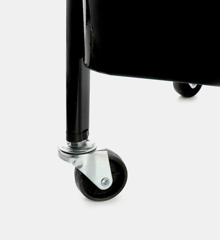 Storage Solutions Powder Coating 3-layers Kitchen Trolley, Black, Packshot View Storage Solutions Powder Coating 3-layers Kitchen Trolley, Black, Packshot View