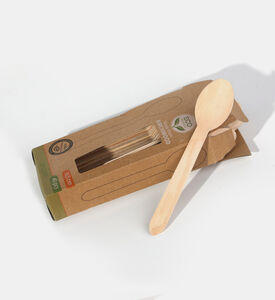 Wood 40-piece Spoons Set