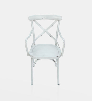 Vinta Aluminum Cross Back Armchair