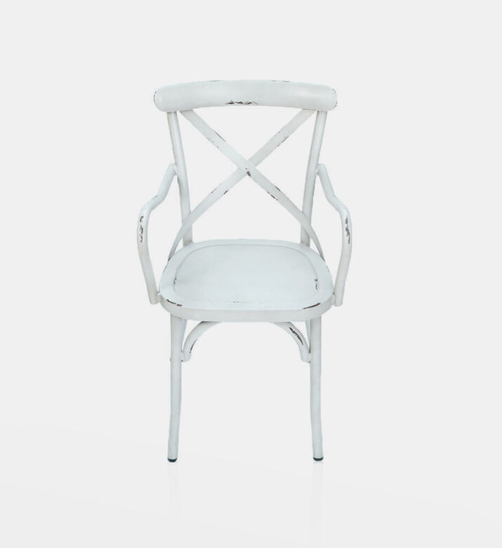 Vinta Aluminum Cross Back Armchair