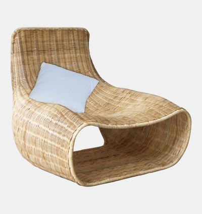 Fei Rattan Wicker Weave Lounge Chair