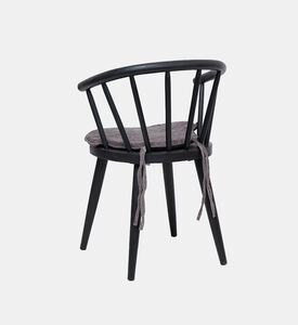 Home Deco and More Augusta Wooden Dining Chair, Black, 53x48x76-cm, Packshot View