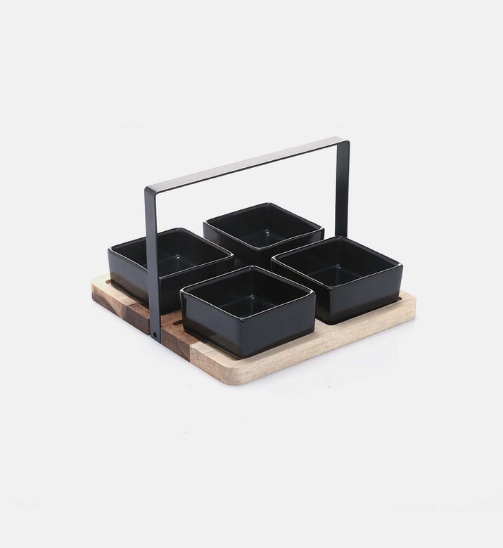 Stoneware Serving Bowls 5-piece Set