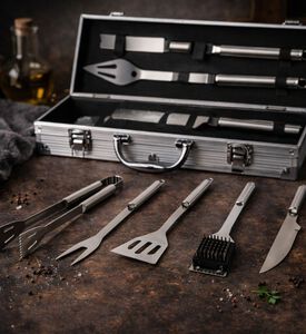 Vaggan Bbq Stainless Steel Tool Set, Packshot View