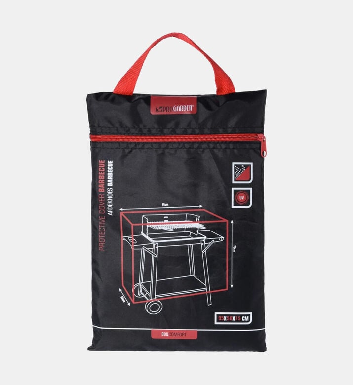 Pro Garden Rectangular Bbq Cover, Black, 95x50x75-cm, Packshot View