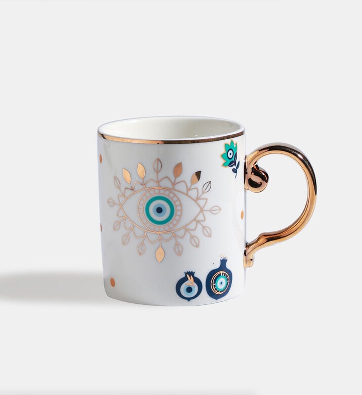 Home Deco and More Eye Handled Ceramic Mug - 320ml, Packshot View