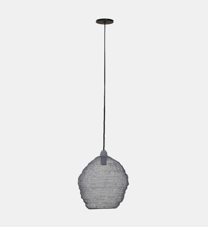 Light and Living Nina Wire Hanging Lamp, Grey, 38-cm, Packshot View