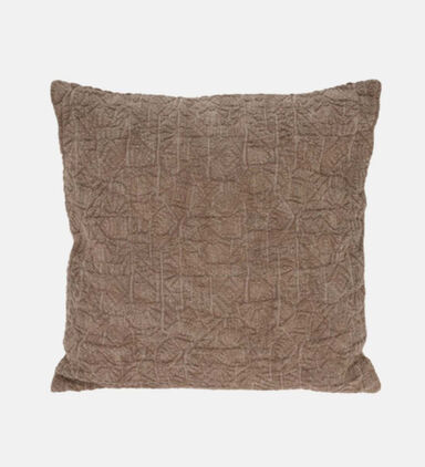Cotton Square Textured Filled And Vaccumed Cushion